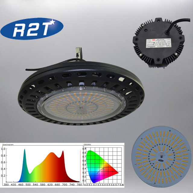 Luz de cultivo LED hidropónica de 240W con Samsung LM561C + Cree XPE+ Meanwell HBG-240(DA)