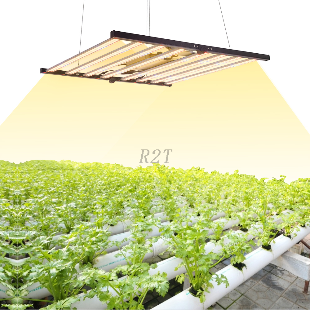R2TCultivo plegable de 2 canales con atenuación individual Sunbar X-720W Luz de cultivo LED de espectro completo para plantación de interiores
