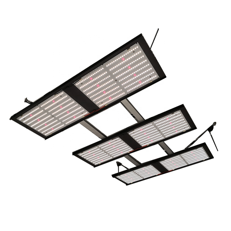 Luz de cultivo LED de espectro completo de 600W con placa cuántica 288x Samsung Lm301B +8 x XPE2 660nm para cultivo de sistemas hidropónicos