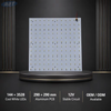 Módulo PCBA blanco frío de 144 LED 2835, tablero de luz LED de 290x290 mm 12 V para publicidad e iluminación