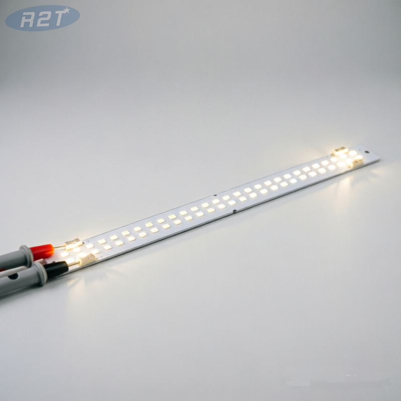 Módulo LED PCBA personalizado de 20 W: tablero de aluminio de 300 × 20 × 2 mm con 60 LED Samsung 561C (26-36 V, 2,0 W/mk)