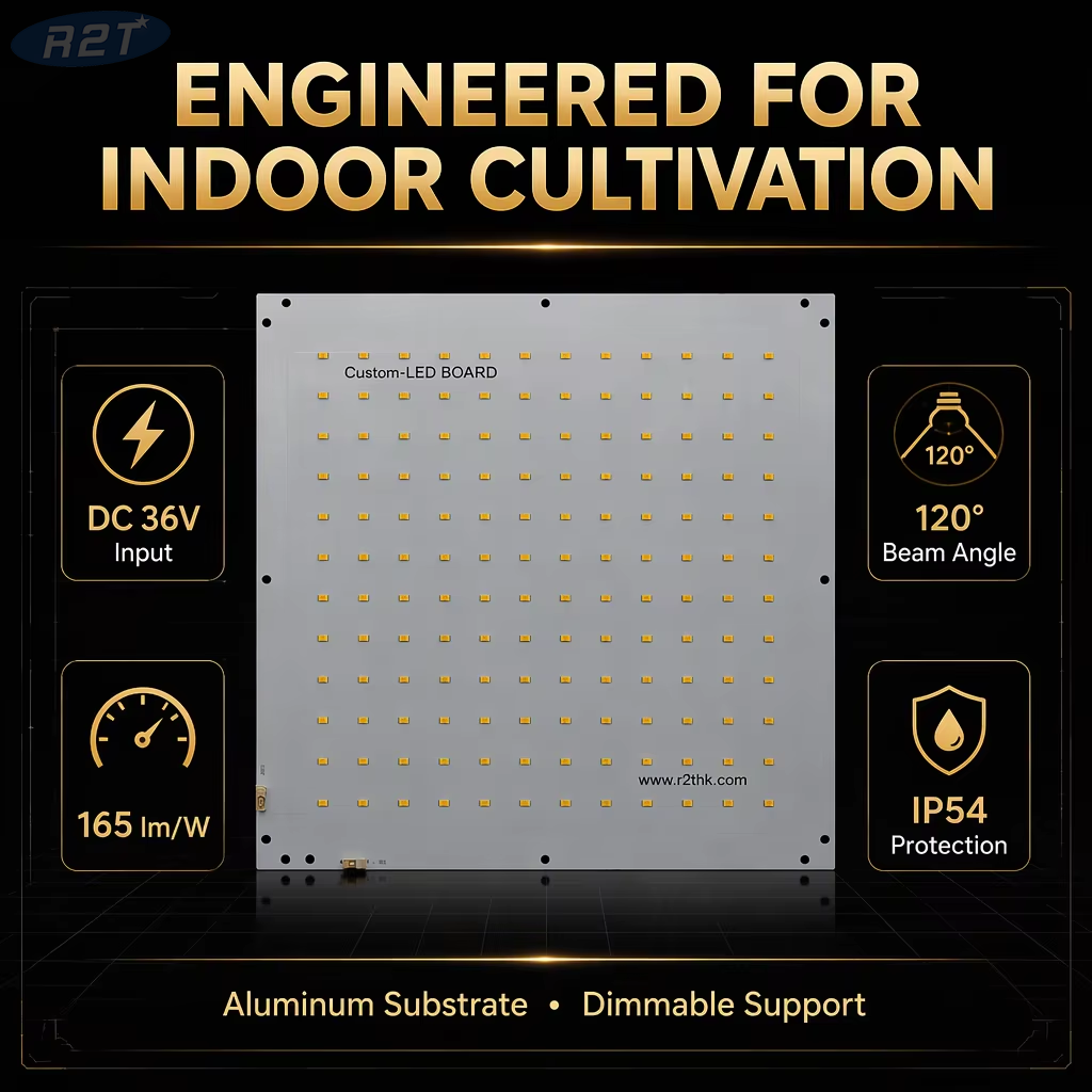 tablero de aluminio del módulo 3000K CRI80 del PWB del crecimiento LED de la planta interior de 290×290m m Samsung 5630