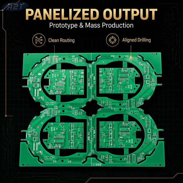 Fabricación personalizada de PCB de doble cara FR4 para automoción R2T