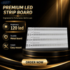 Módulo LED lineal personalizado PCBA de 60 W: placa de aluminio de 600 × 20 × 2 mm con 120 LED Samsung 561C (30-40 V, 900 mA, 2,0 W/mk)