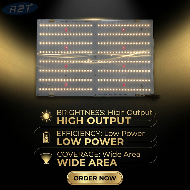 Servicios personalizados de PCB y PCBA LED Samsung LM301H de espectro completo QB288 | R2T Industria