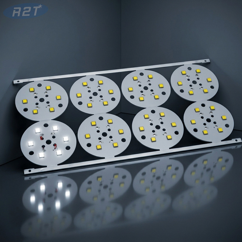 Módulo LED Cree XHP35 de 6x de alta potencia: PCB de aluminio de 48 mm, matriz 3S2P, blanco frío de 6500 K, conductividad térmica de 2,0 W/mk