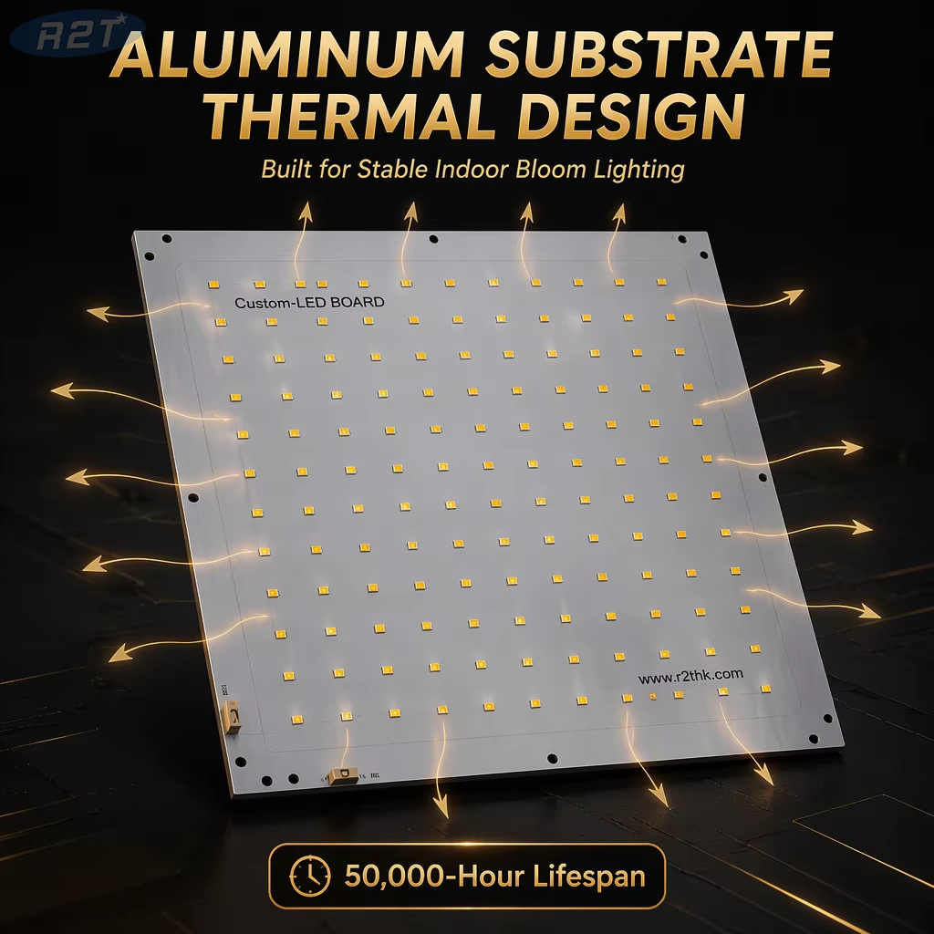 tablero de aluminio del módulo 3000K CRI80 del PWB del crecimiento LED de la planta interior de 290×290m m Samsung 5630
