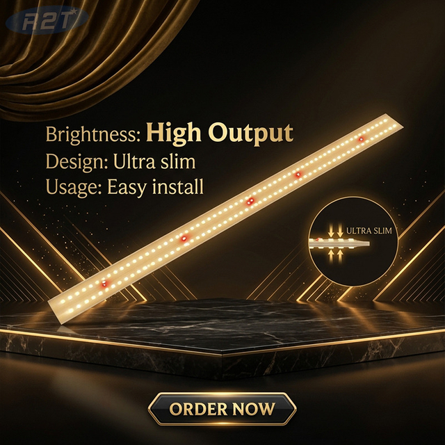 Barra de luz de cultivo LED de alta intensidad de 900 mm | 150x Samsung LM301H + 5x Cree 660nm Rojo intenso | Controlador eficiente de 48 V
