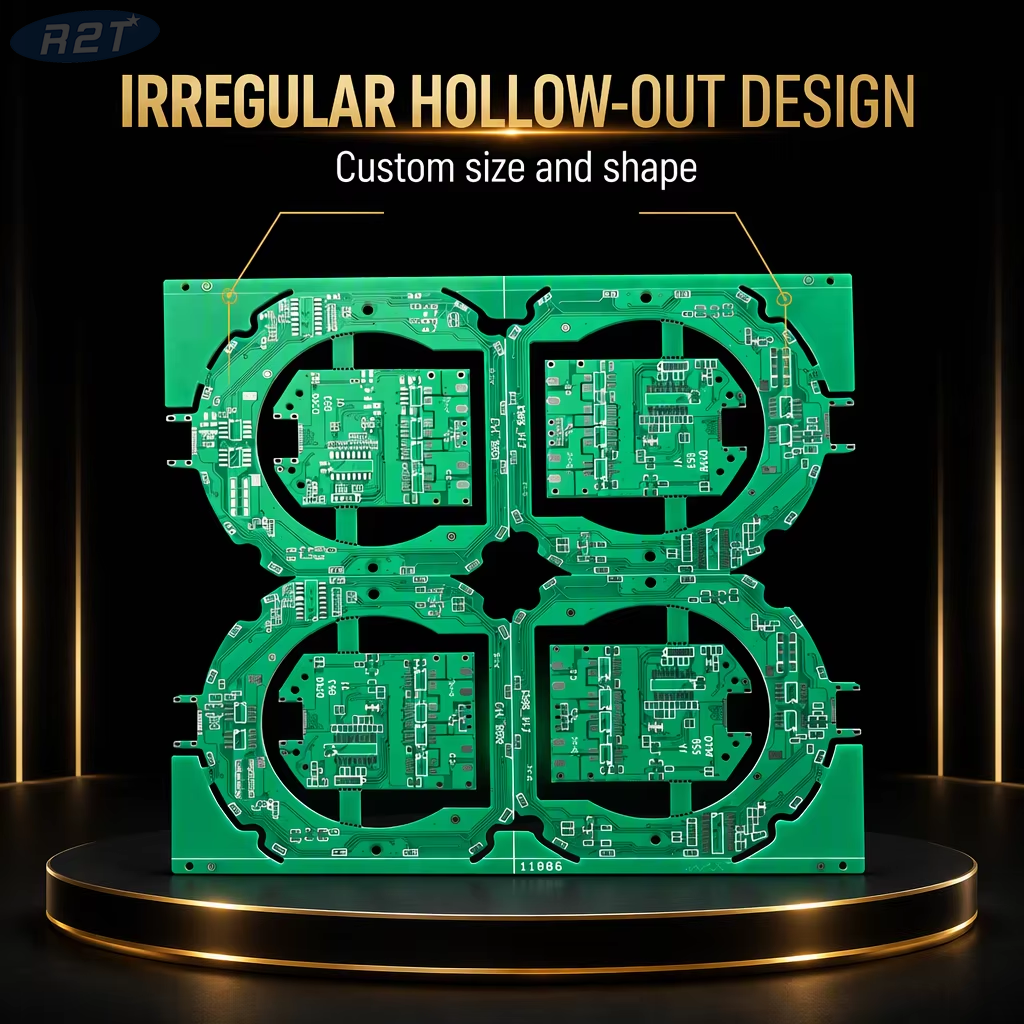 Fabricación personalizada de PCB de doble cara FR4 para automoción R2T