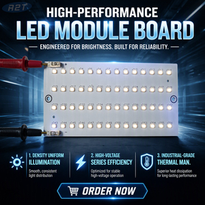 56-SMD2835 Placa de aluminio LED de alto voltaje (75-90V200mA) Soluciones PCBA personalizadas - R2T Industria
