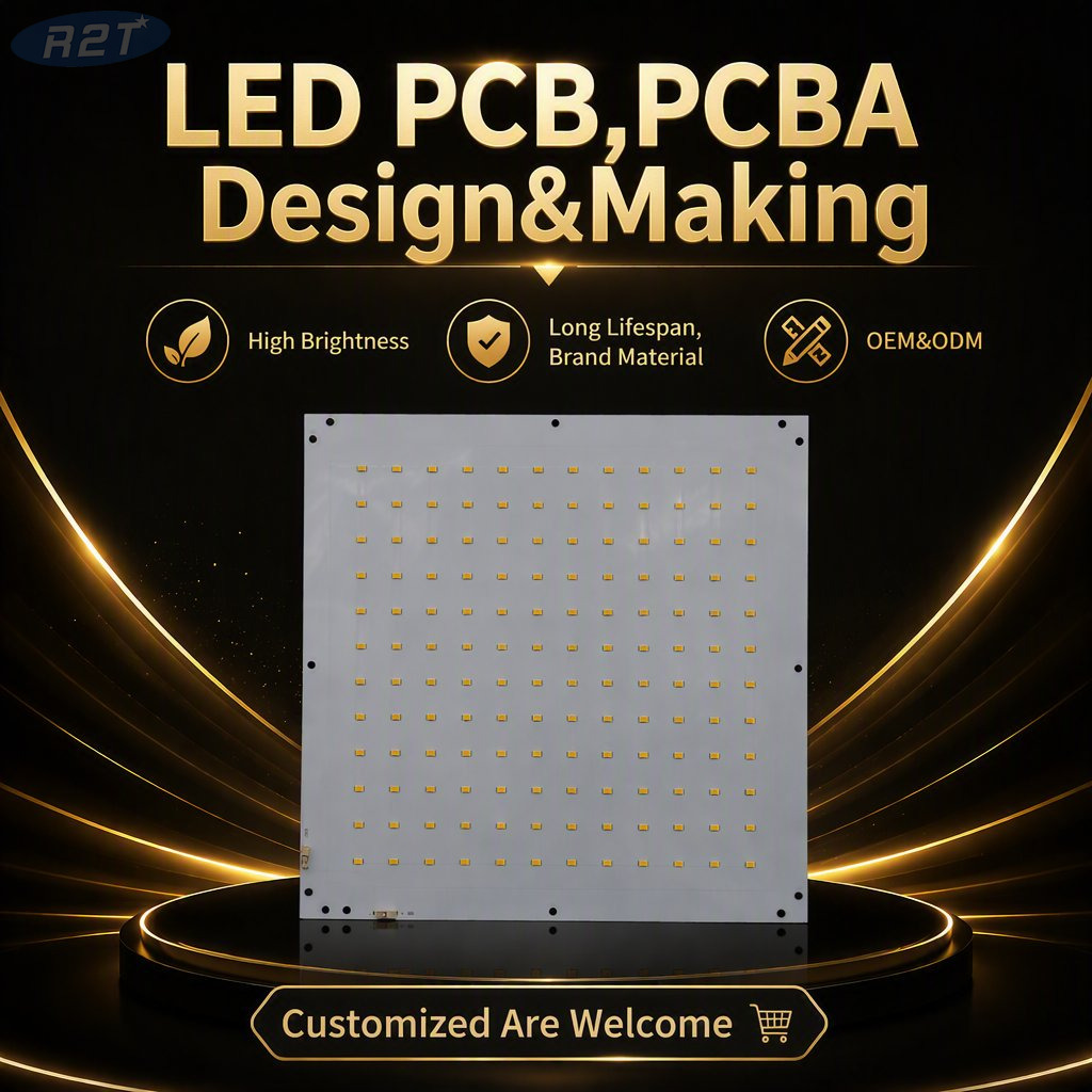 Fabricación personalizada de PCB y PCBA LED R2T Shenzhen OEM/ODM