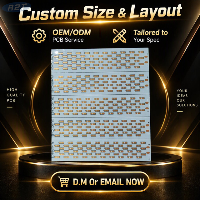Módulo PCB de aluminio LED 5730 de 1,0 mm - Tablero desnudo personalizado 10S6P