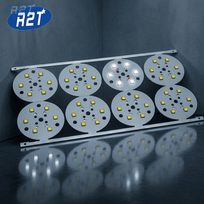 Módulo LED Cree XHP35 de 6x de alta potencia: PCB de aluminio de 48 mm, matriz 3S2P, blanco frío de 6500 K, conductividad térmica de 2,0 W/mk