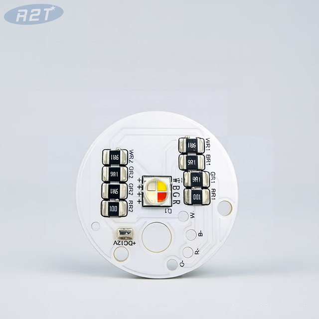 Módulo LED RGBW redondo compacto de 12 V CC: PCB de aluminio de 30 mm con LED Cree XML2 5050 RGBW y resistencias integradas