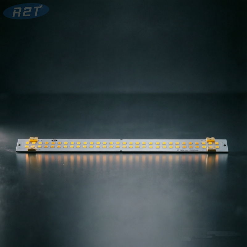 Módulo LED PCBA personalizado de 20 W: tablero de aluminio de 300 × 20 × 2 mm con 60 LED Samsung 561C (26-36 V, 2,0 W/mk)